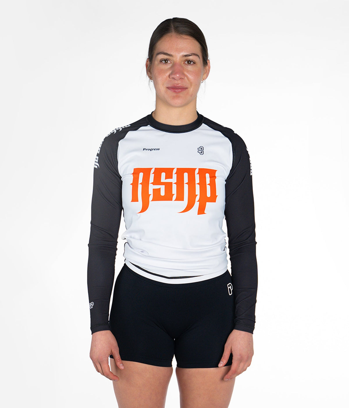 NSNP Metal Longsleeve Rashguard - White