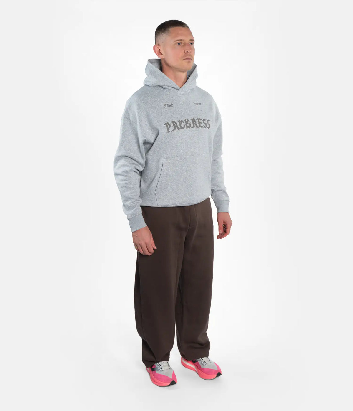 Hazed Ink Hoodie - Heather Grey