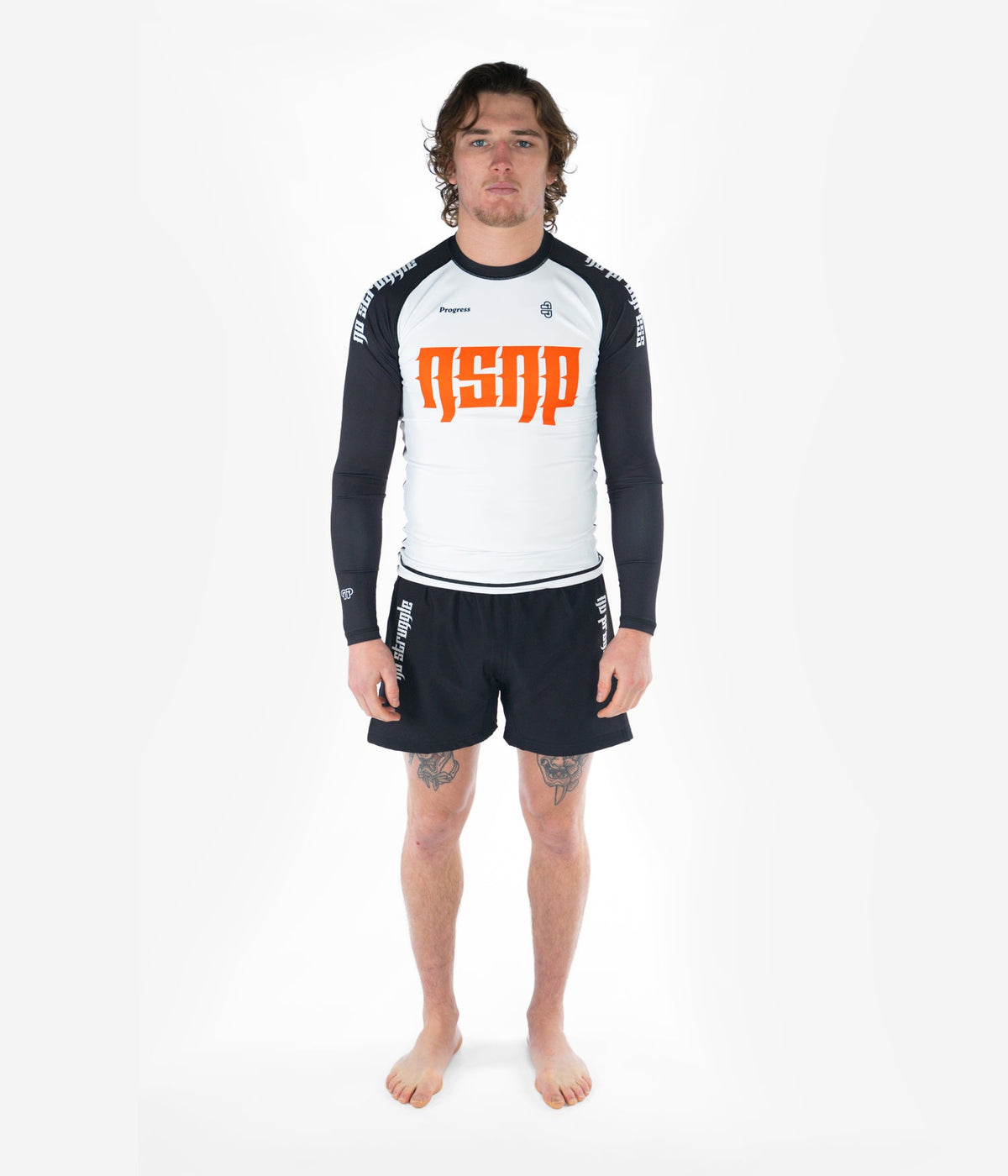 NSNP Metal Longsleeve Rashguard - White