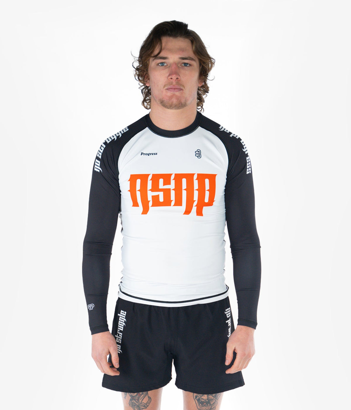 NSNP Metal Longsleeve Rashguard - White