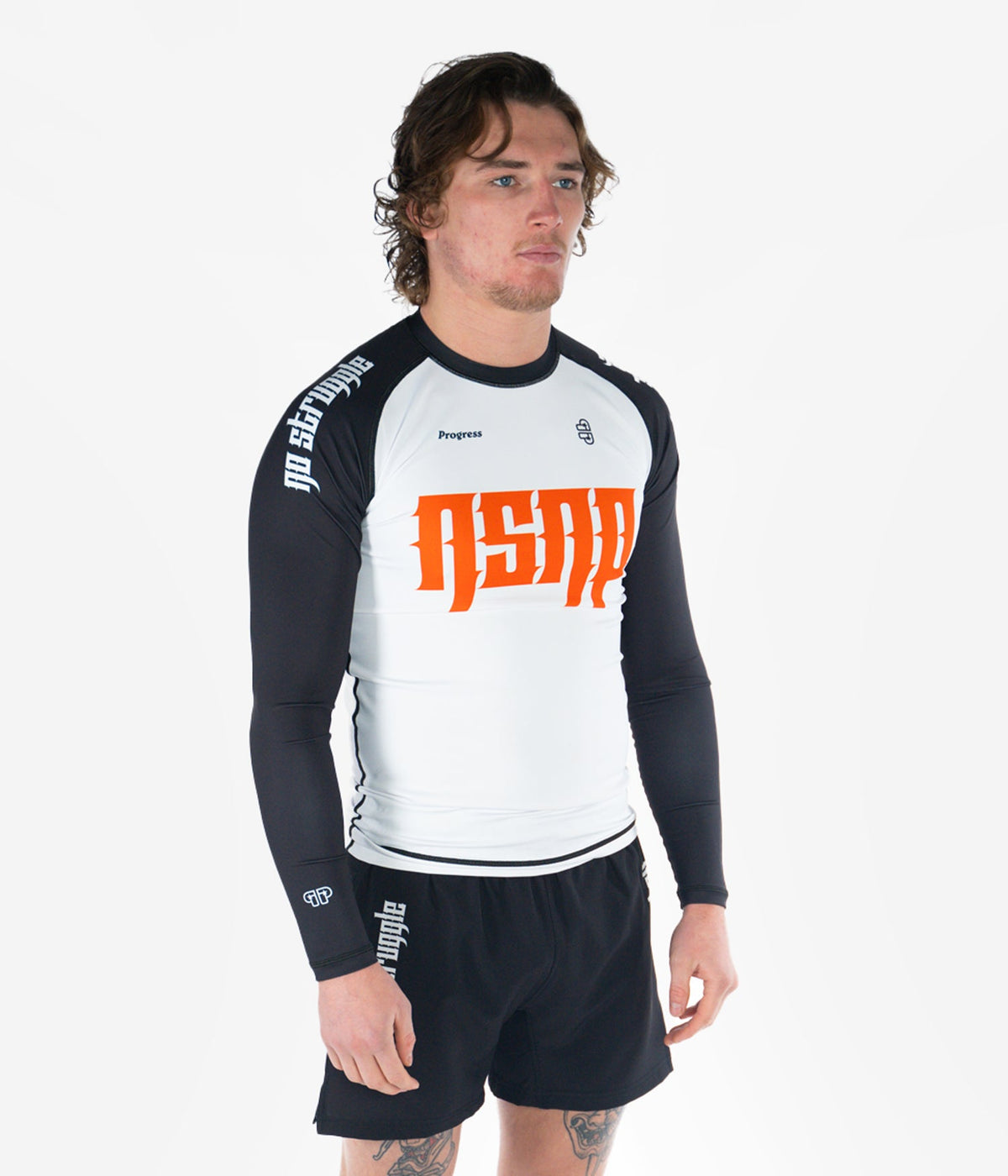 NSNP Metal Longsleeve Rashguard - White