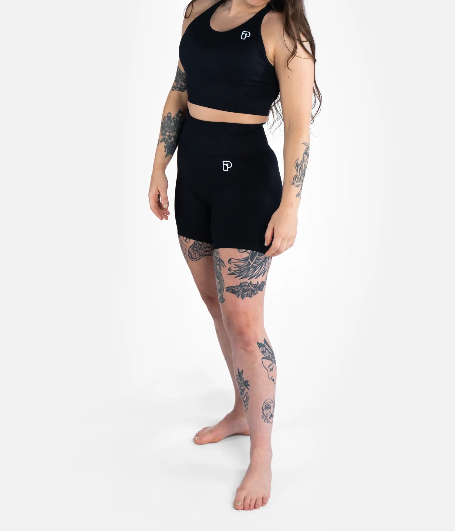 Dames Pro Naadloze Grappling Shorts - Zwart
