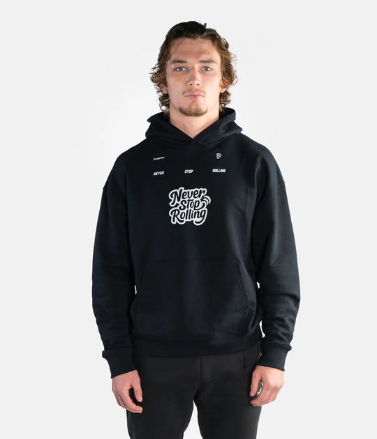 Never Stop Rolling Hoodie - Black