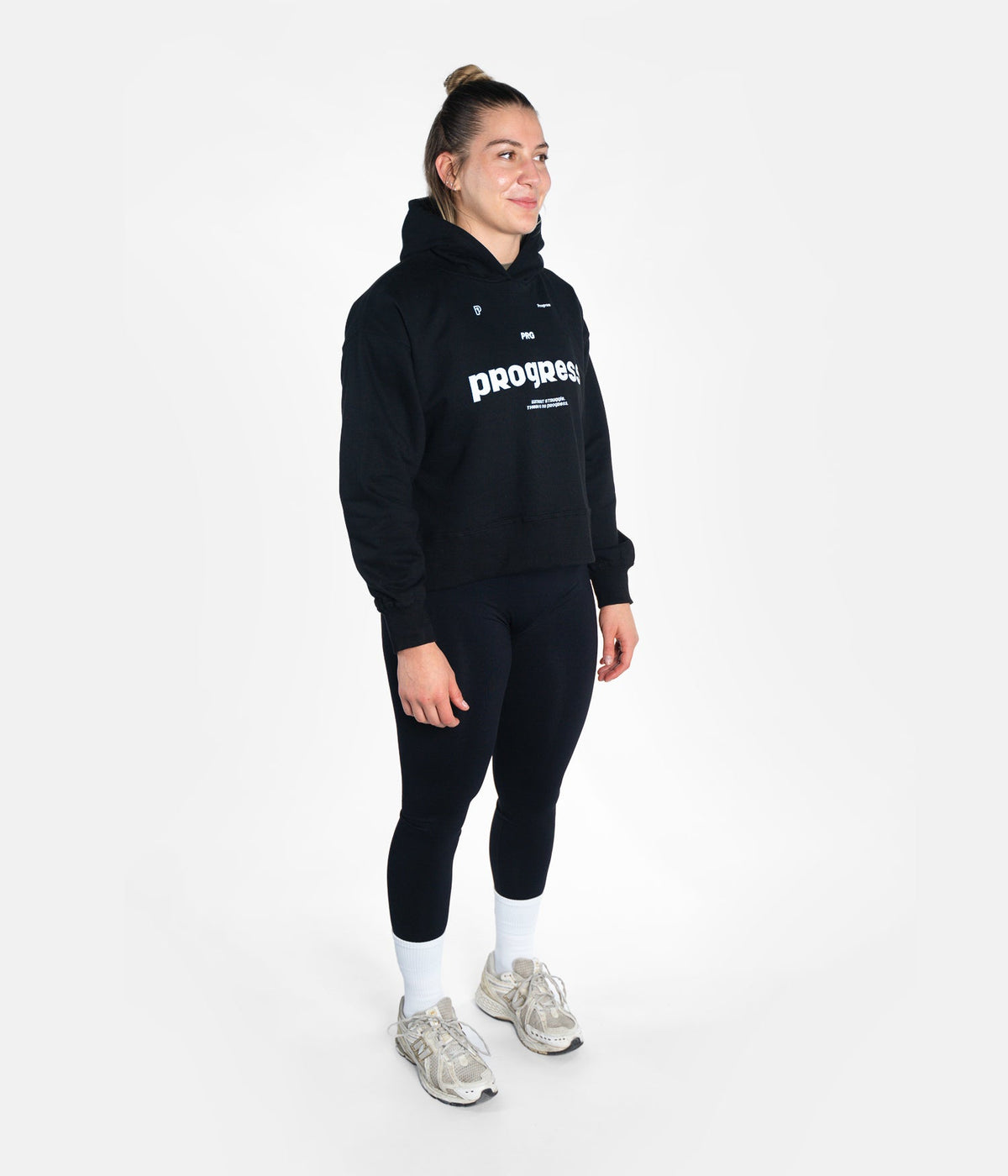 Women’s Vital Cropped Hoodie - Black