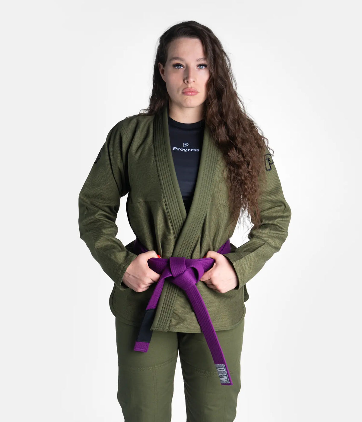 Women&#39;s Academy Gi - Forest Green (with FREE Whitebelt)