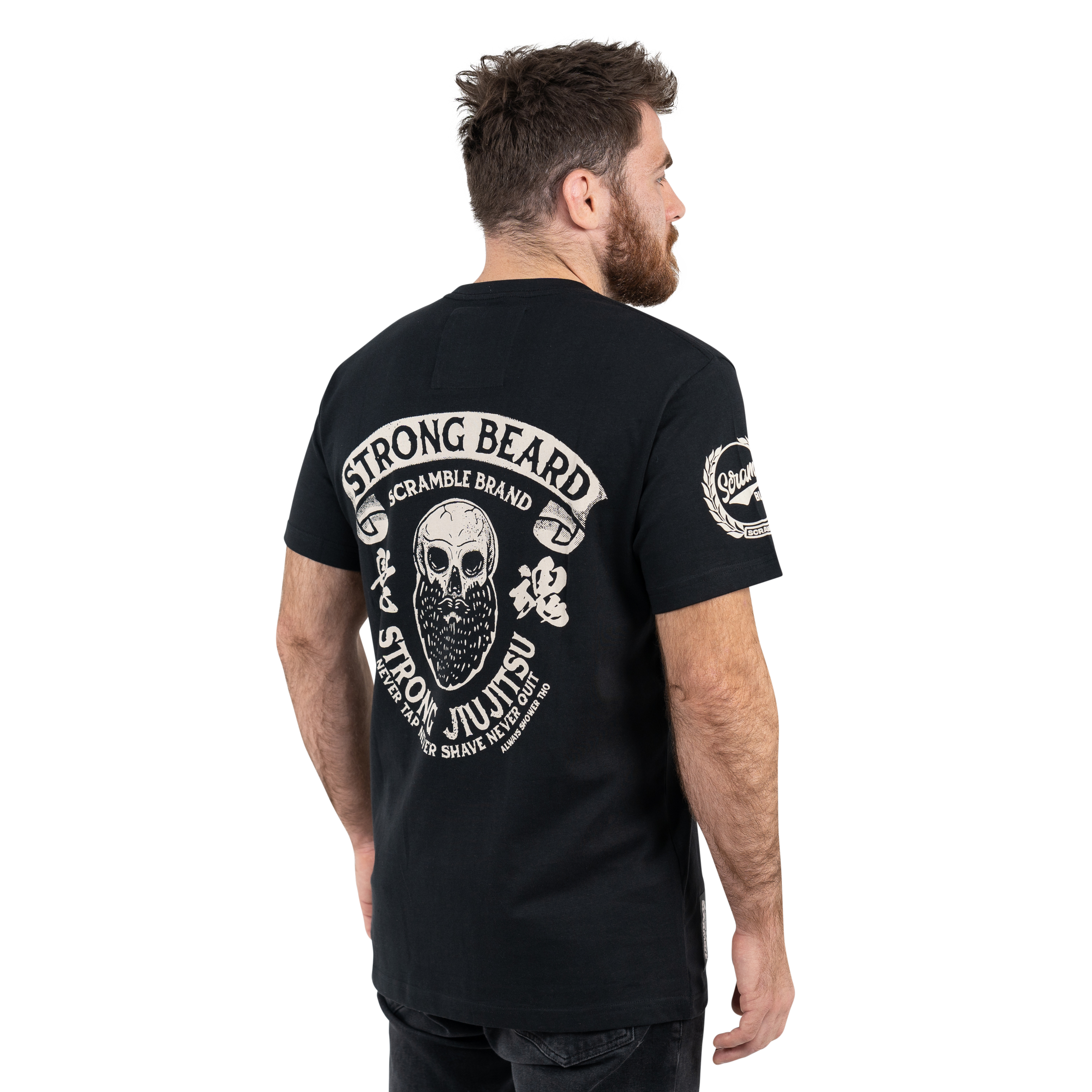 skull beard t shirt