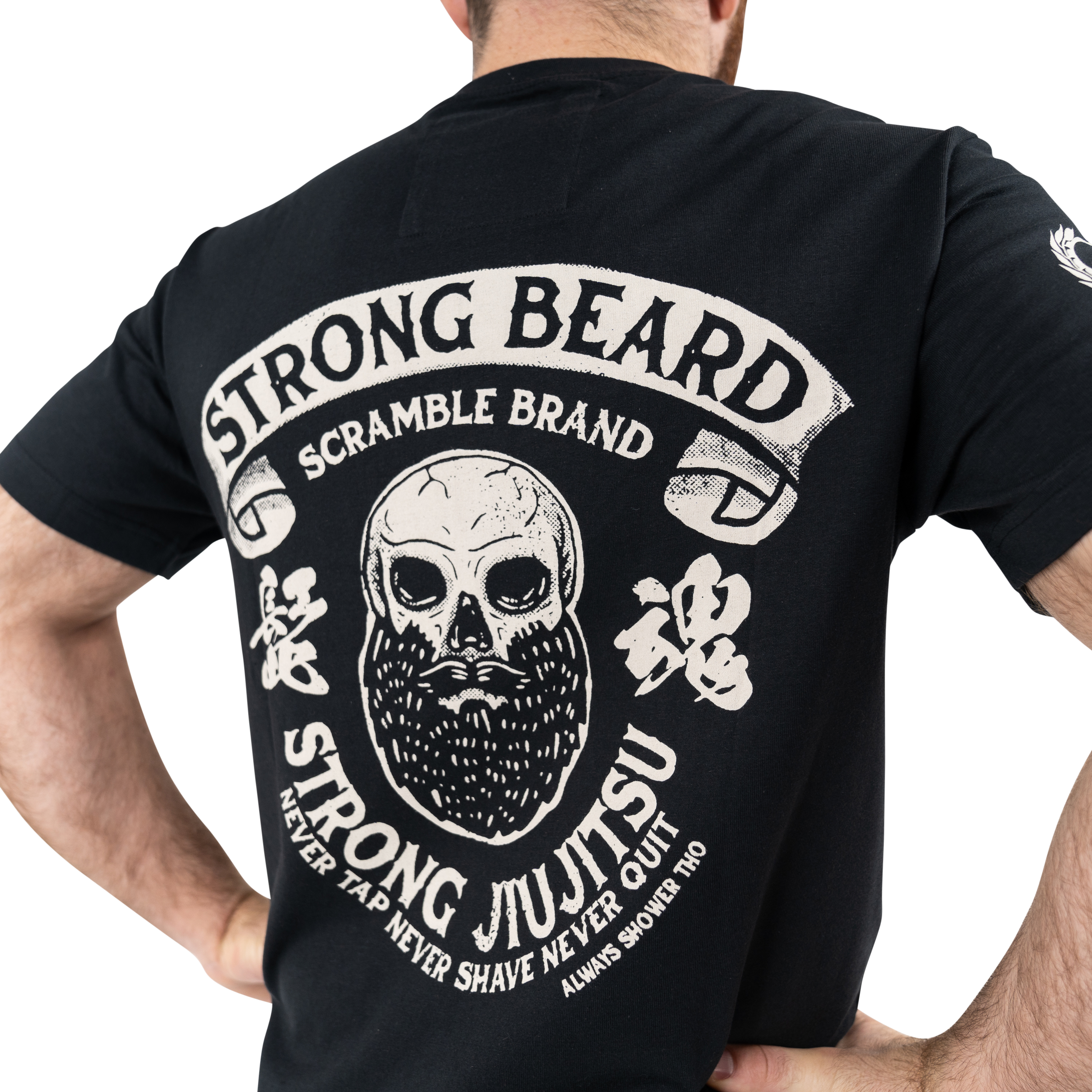 skull beard t shirt