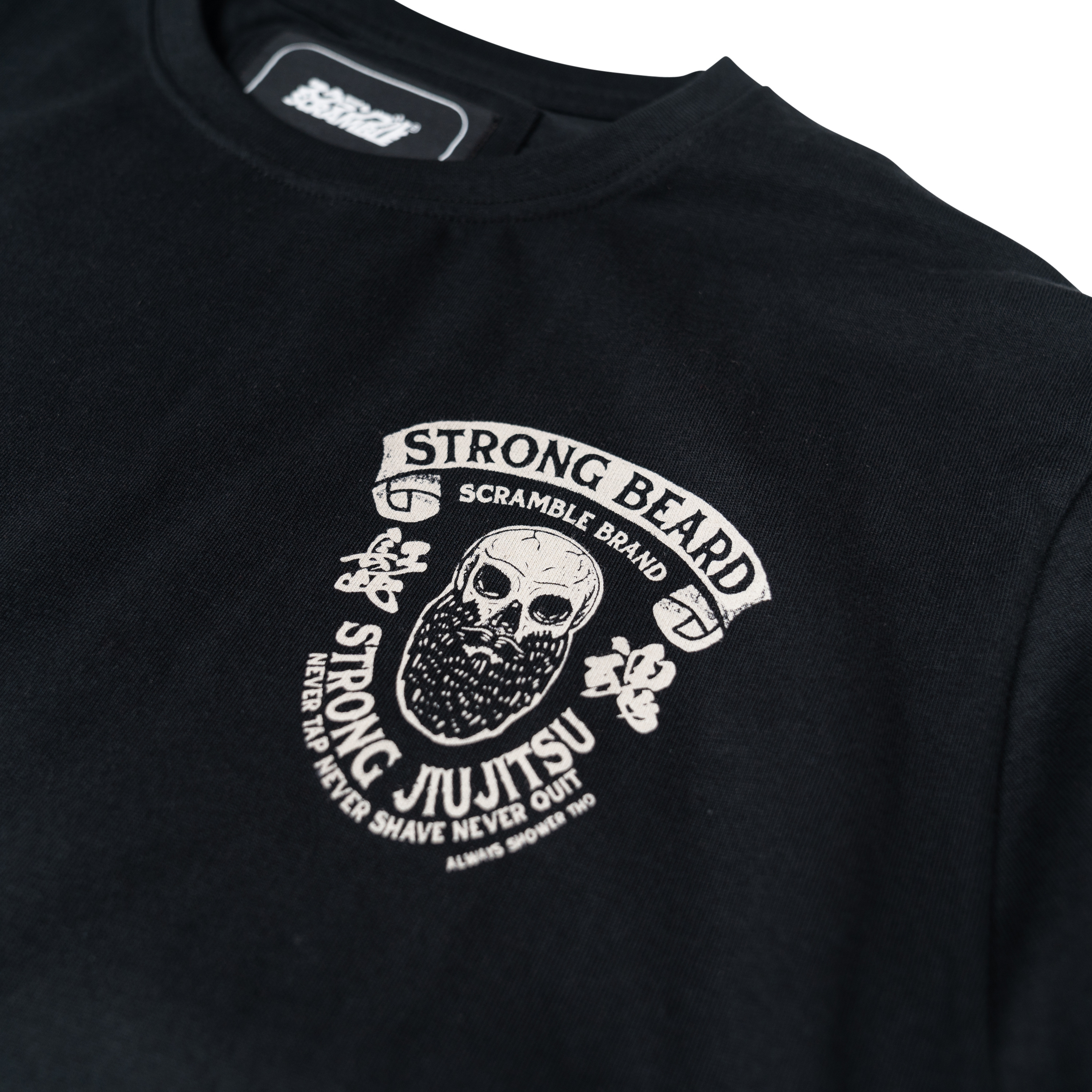 skull beard t shirt